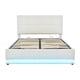 thumbnail image 1 of Platform Bed Frame Tufted Upholstered Platform Bed with Hydraulic Storage System,PU Storage Bed with LED Lights and USB charger My Lux Decor Round, 1 of 8