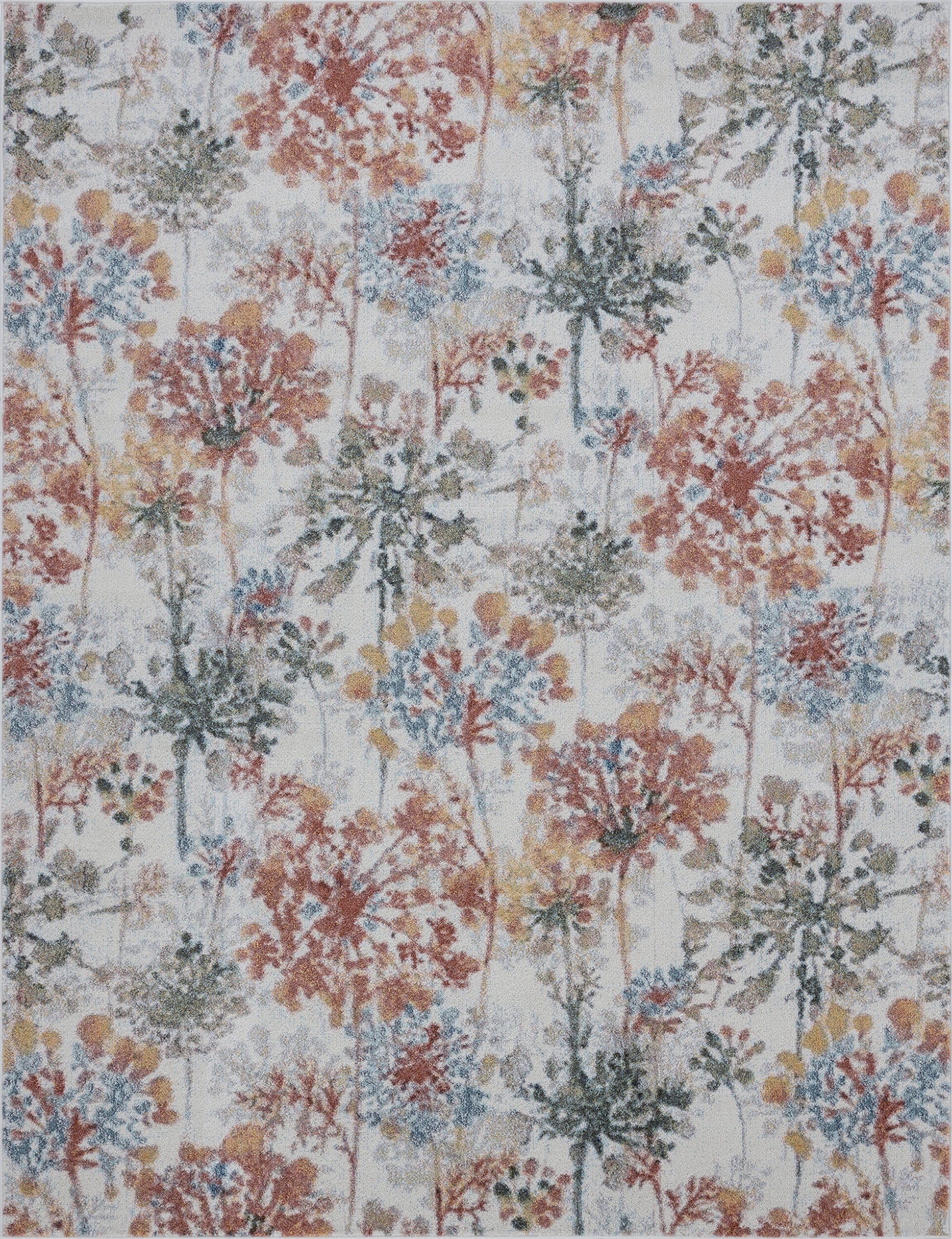 Bliss Rugs Indoor/Outdoor Floral Transitional Area Rug, 5' x 7