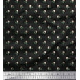 thumbnail image 1 of Soimoi Coton Tissu Cambier Point, Feuilles & Rose Imprimé Floral 1 Yard 56 Inch Wide, 1 of 3