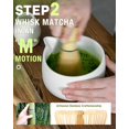thumbnail image 4 of Juego de batidor matcha de 20 onzas, 5 unidades, incluye taz&oacute;n de cer&aacute;mica con boquilla, batidor de bamb&uacute; con soporte, cuchara de bamb&uacute; y tamiz, juego de ma, 4 of 8