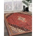 thumbnail image 2 of Ahgly Company Indoor Rectangle Traditional Copper Red Pink Medallion Area Rugs, Swatch Sample, 2 of 6