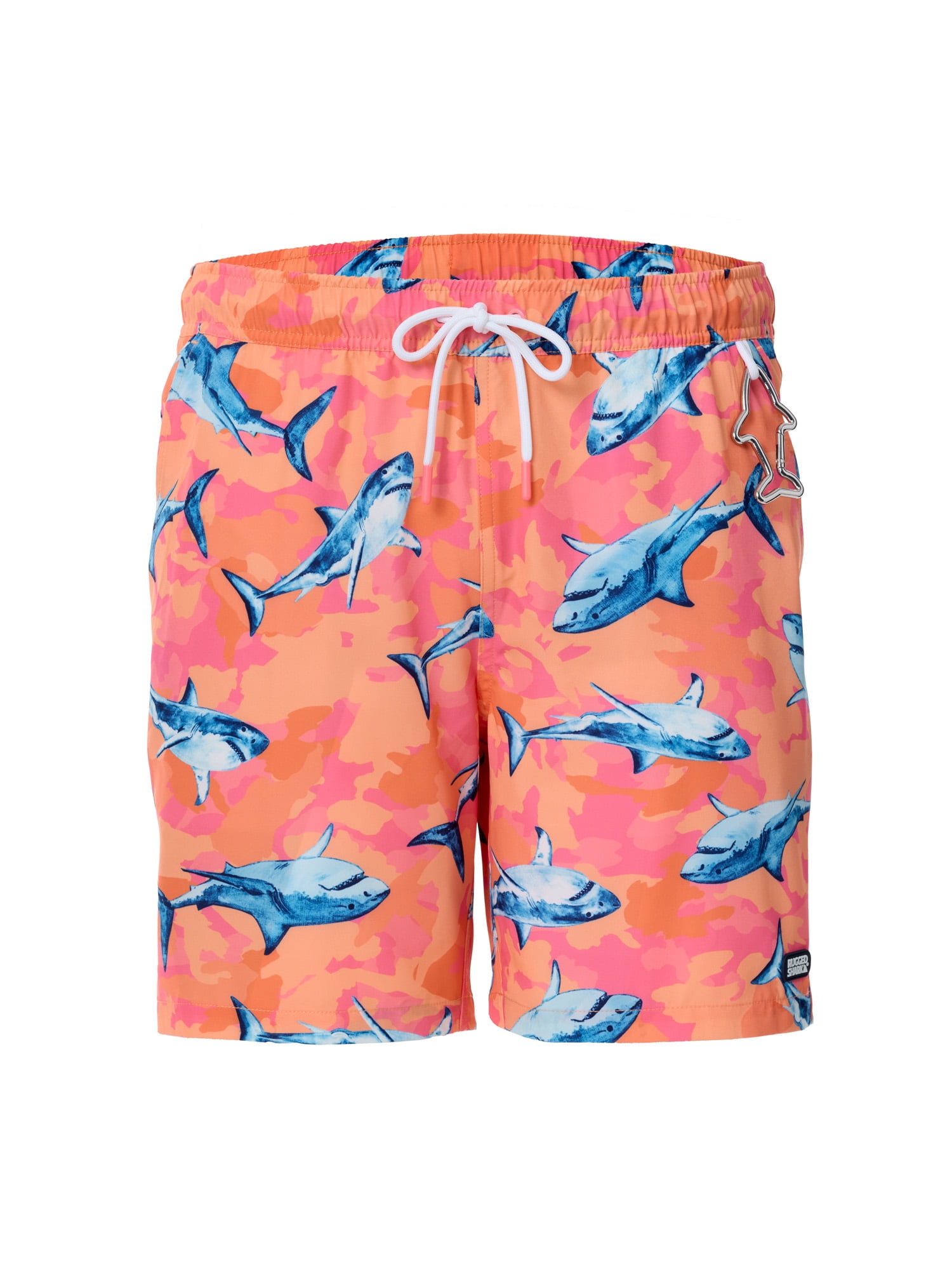 Rugged Shark Mens & Big Mens Swim Trunks, 7" Inseam, Sizes S-3XL