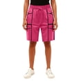 thumbnail image 4 of Garbnen Bermuda Women's Shorts Patchwork Curve Womens Biker Shorts Drawstring Striped Women Cargo Shorts with Multiple Pockets, 4 of 4