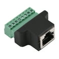 thumbnail image 2 of Screw Terminal Block Adapter, DVR Ethernet Connector Ethernet Extender RJ45 Screw Terminal RJ45 Female Jack to 8 Pin Screw Terminal Connector, 2 of 7