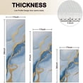 thumbnail image 4 of Blue Marble Gold Wave Pattern Kitchen Rugs Sets Of 3,Kitchen Runner Rugs Non Skid Washable,Decorative Kitchen Floor Mats for Kitchen,Sink,Laundry,17"x30"+ 17"x47" + 17"x59", 4 of 6