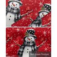 thumbnail image 6 of Faux Linen Valances for Windows Christmas Winter Snowflake Snowman Red Robin Bird Curtains Valance Light Filtering Rod Pocket Small Window Treatment for Kitchen Living Room Bedroom 42x18In, 6 of 6