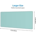 thumbnail image 3 of Teal Green Mouse Pad Mint Extended Large Gaming Aqua Mousepad XL Big Long Oversized Desk Mat Stitched Edges 31.5 X 11.8 Inch for Home Office, 3 of 6