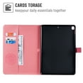 thumbnail image 2 of Dteck Flower Patterned Case For iPad 10.2-inch 9th Generation 2021/iPad 8th/7th Gen 10.2"/Air 3rd Generation 10.5 inch (2019),Magnetic Leather Card Holder Wallet Kickstand Protective Cover,Pink, 2 of 5