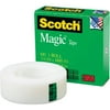 Scotch, MMM8101K, 3/4"W Magic Tape, 1 / Roll, Matte Clear
