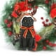 thumbnail image 5 of Cornamenta de Navidad decora gatos bufanda furry gatito árbol de vacaciones cuelga estatua de resina decorativa colgante, 5 of 5
