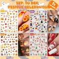 thumbnail image 4 of Pegatinas para uñas IDDFEVE, paquete navideño de 12 meses, 24 hojas, 4 of 7
