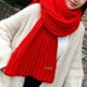 thumbnail image 2 of Sonducket AcrylicFibers Stay Warm Winter Fashion Bufandas largas para mujer Bufanda de punto de invierno , acogedora y elegante Accesorios de disfraces negro, 2 of 6