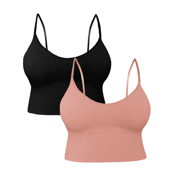 Set De 2 Tops Unitalla Mujer Deportivo Con Relleno Blusa Croptop