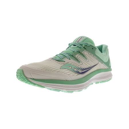 Saucony Women's Guide Iso White / Aqua Ankle-High Mesh Running Shoe -