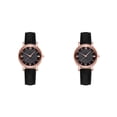 thumbnail image 3 of relayinert Accurate And Elegant Women Fashion Rhinestones Watch Analog Display Quartz Wrist Watch Easy-to-read black 2Set, 3 of 6