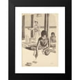 thumbnail image 2 of E. Harper Johnson 14x18 Black Modern Framed Museum Art Print Titled - Piankhy the Great Pl2 (1962), 2 of 5