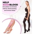 thumbnail image 7 of Gabrialla Unisex Microfiber Thigh-High Graduated Compression Stockings (25-35 mmHg): H-306, 7 of 7
