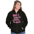 thumbnail image 5 of Save Them All Breast Cancer Awareness Zip Hoodie Sweatshirt Women Brisco Brands M, 5 of 6