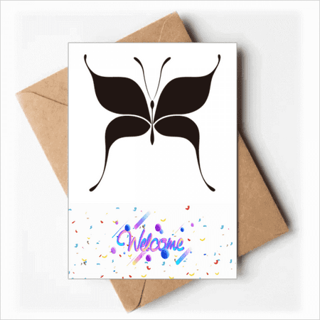 Fairy Black Art Deco Fashion Welcome Back Greeting Cards Envelopes Blank