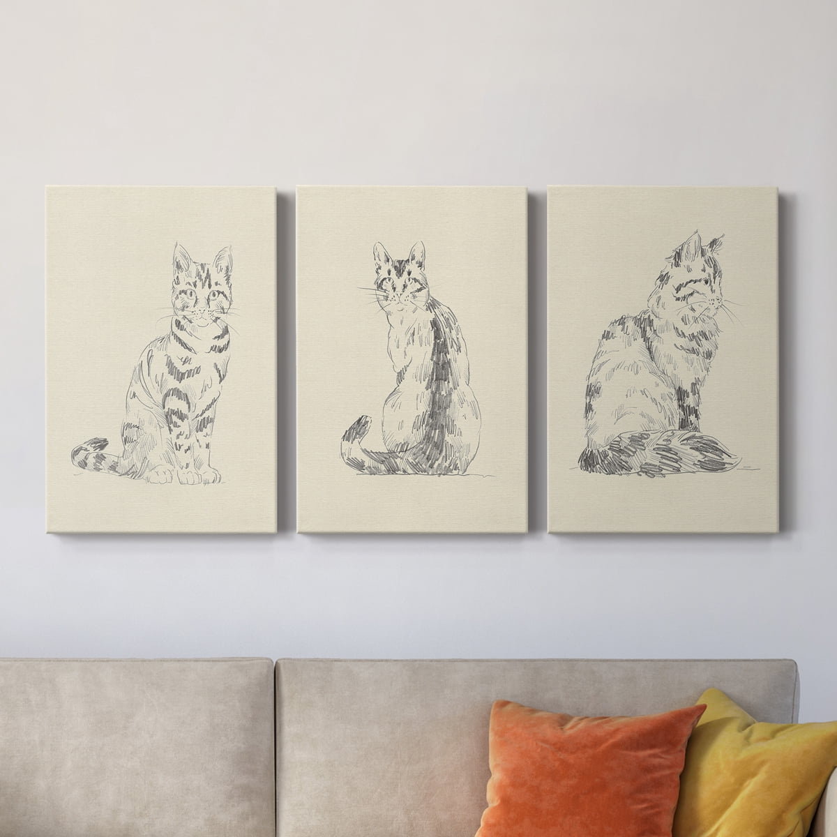 House Cat IV Premium Gallery Wrapped Canvas - Ready to Hang - 18 x 27 Each