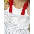 thumbnail image 7 of Zaldita Girls Ms Santa Clause Christmas Costume Shiny Sequins Tutu Dress Ballet Ice Skater Dancewear White 8, 7 of 7