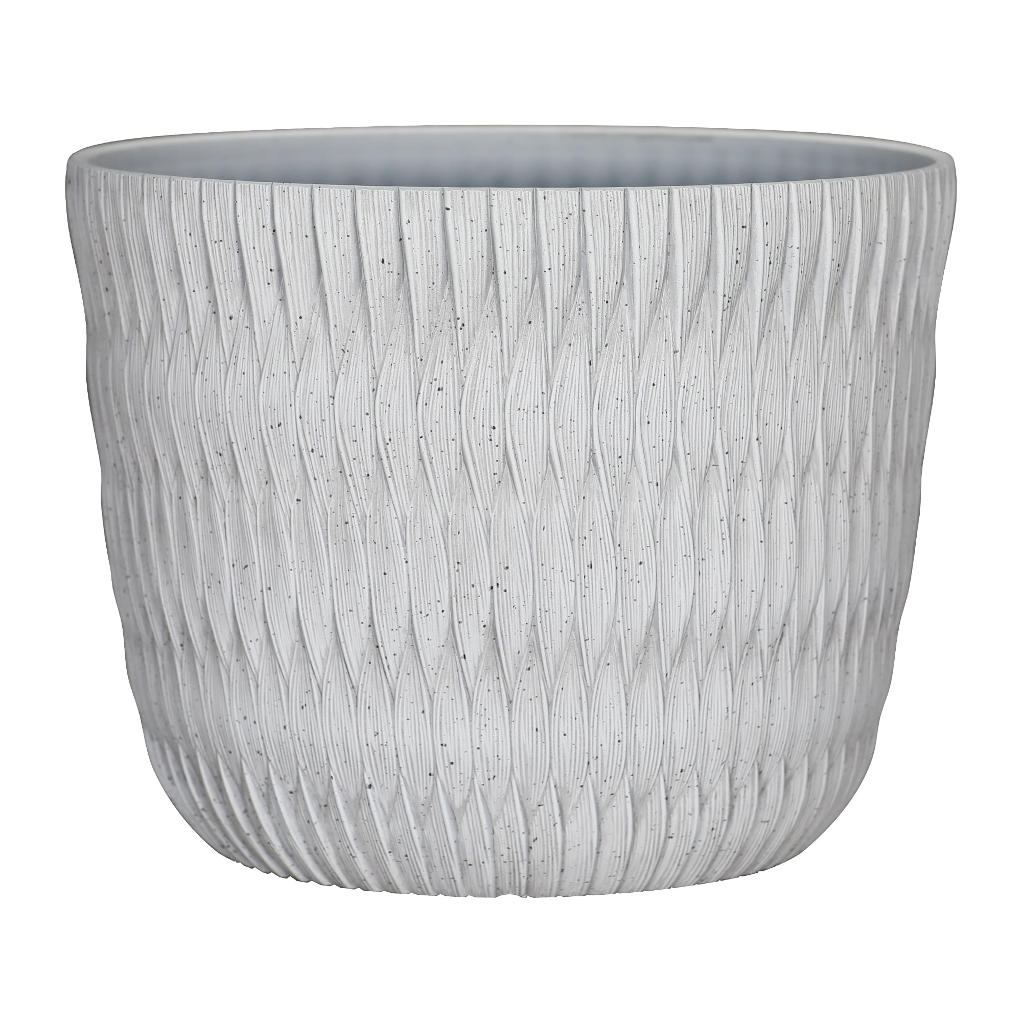 Better Homes & Gardens Carly White Resin Planter, 15.9in x 15.9in x 12