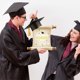 thumbnail image 5 of Tarjetas de Consejos de Graduación 2025 | Paquete de 10 | Suministros para la fiesta de graduación universitaria de la escuela secundaria | Cartulina mate para escribir | Beige | 7.87x7.87 pulgadas, 5 of 6