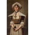 thumbnail image 2 of Maurycy Sztencel 16x24 Gold Ornate Framed and Double Matted Museum Art Print Titled - Breton Woman (1909), 2 of 4