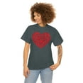 thumbnail image 1 of Familyloveshop LLC Women's Red Heart Love Shirt, Valentine's Day Graphic T-Shirt, Glitter Heart Sweatshirt, Valentine's Day Mommy, Sparkling Heart Shirt, 1 of 9