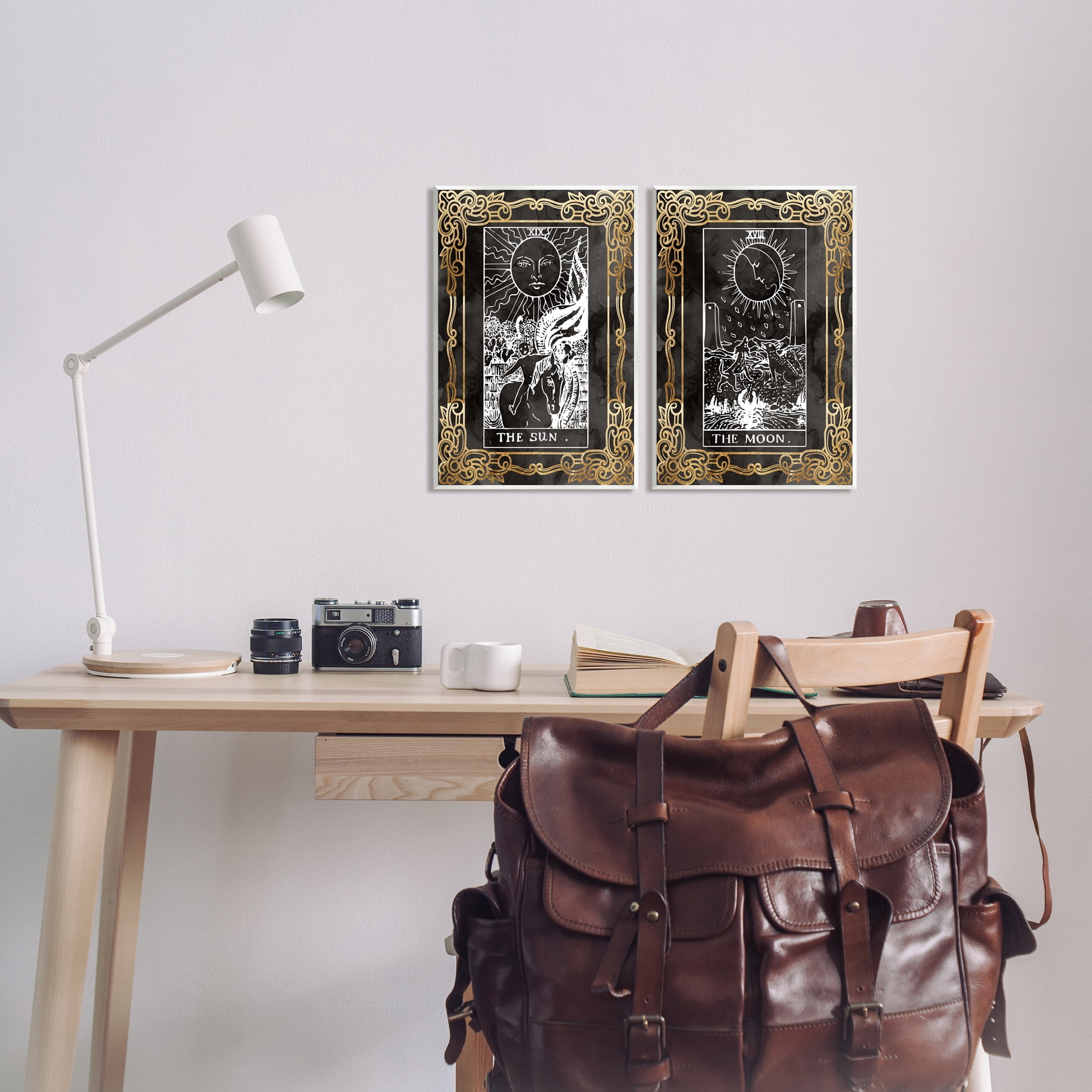 Stupell Industries Ornate Tarot Sun & Moon Animals & Insects Painting Unframed Art Print Wall Art, 10 x 15