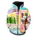 thumbnail image 5 of Sudadera con capucha abstracta con estampado 3D para hombre, sudaderas con gráficos de pintura artística, sudaderas casuales de gran tamaño con capucha, suéteres holgados con cremallera, 5 of 5