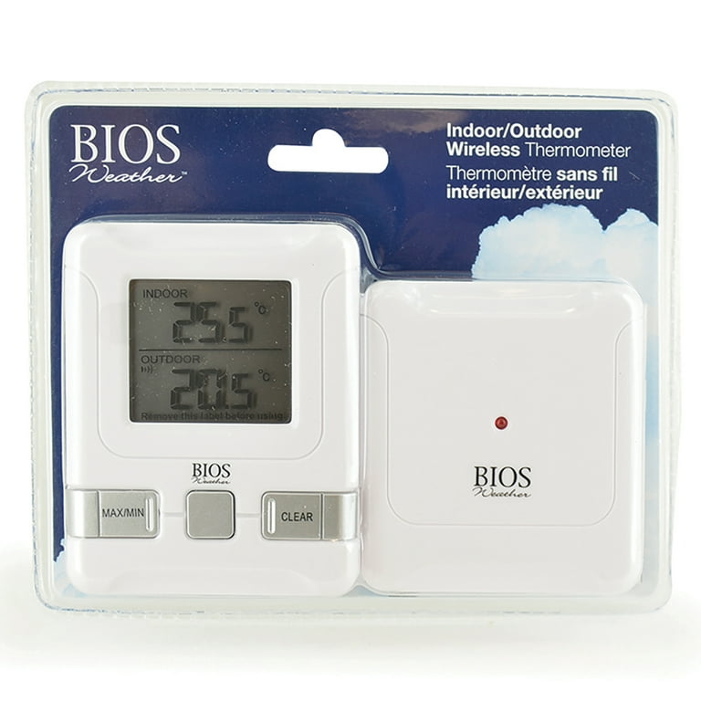 BIOS Weather Battery Digital Weather Thermometer
