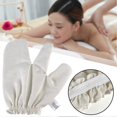 thumbnail image 5 of Silk Exfoliating Gloves Dry Massage Brush for Lymphatic Drainage Acnes Scars Removal for Removing Dead Skin, 5 of 5
