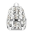 thumbnail image 3 of Schnauzer Dogs with Paw Backpack for School,Cute School Bag,Schoolbag with Adjustable Shoulder Straps & Padded Back,15"x11.42"x5.5", 3 of 6