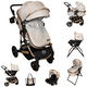 thumbnail image 1 of Carriola 6 En 1 | Base Mecedora | Autoasiento | Amalfi Ibaby caqui, 1 of 10
