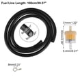 thumbnail image 4 of Unique Bargains 1 Set Motorcycle Fuel Line Hose Clamps Fuel Filters for CRF50 70 90 150CC ATV Moped Scooter Dirt Bike Black, 4 of 7