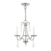 Livex Lighting - Daphne - 3 Light Mini Chandelier in French Country Style -