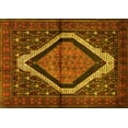thumbnail image 1 of Ahgly Company Machine Washable Indoor Rectangle Persian Yellow Traditional Area Rugs, 7' x 9', 1 of 4