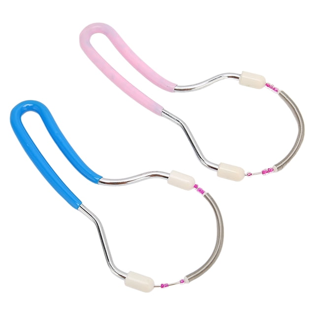 Spring Facial Hair Remover, Safe Hair Removal Spring Stainless Steel Portable 2pcs for Home Travel