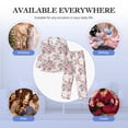 thumbnail image 7 of KLL Rose Flowers Sleepwear Mens Flannel Pajamas,Long Cotton Pj Set, 7 of 7
