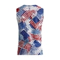 thumbnail image 6 of Vamuko 250 Anniversary Usa Shirts Man American Flag V Neck Usa Flag Tanks 1776 Graphic Novelty Tank Top Independence Day Striped Tshirts Red 2XL, 6 of 8