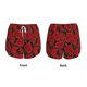thumbnail image 3 of Balery Rose Flowers Pantalones cortos deportivos para mujer con forro y dos bolsillos, elásticos, para entrenamiento, gimnasio, yoga-X-Large, 3 of 7