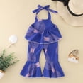 thumbnail image 5 of MZXELPRJD Girls Jumpsuits Toddler Girls African Small Gifts Ankara Sleeveless Ruffled Backless Boys 3t Outfits Boys Sweat Outfits Size 14-16 Girl Size 14-16 Outfits Easter Outfit Baby Girl, 5 of 9