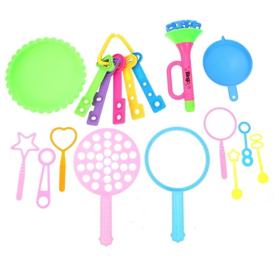 Niceauty 1Set Bubble Making Stick Set with Safe Plastic Material and Tray for Celebrations Assorted Color