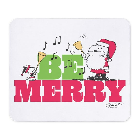 CafePress - Snoopy: Be Merry Mousepad - Non-slip Rubber Mousepad, Gaming Mouse Pad