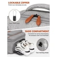 thumbnail image 4 of Mochila de viaje expandible Vancropak de 40 L con USB y antirrobo, gris, 4 of 8