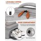 thumbnail image 4 of Mochila de viaje expandible Vancropak de 40 L con USB y antirrobo, gris, 4 of 8