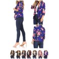 thumbnail image 6 of Women's Casual Floral Print Waist Length Fitted Style Blazer Jacket, 6 of 6