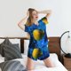 thumbnail image 5 of Fotbe Sports Tennis Ball Conjunto de Pijama Estampado para Mujer, 2 Piezas, Ropa de Dormir con Camiseta de Manga Corta y Shorts Suaves-Large, 5 of 6