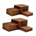 thumbnail image 2 of 6 Soportes para Buffet, Elevadores de Alimentos, Cubos de Madera Multifuncionales, Apilables para Exhibir Comida, Fiestas de Cumpleaños Y Joyas., 2 of 9